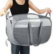 Collapsible Laundry Baskets Tear Proof Pop Up Laundry Hamper with Dual Handle...