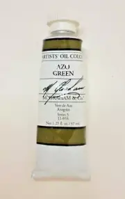 M Graham Solvent Free Oil Paint 1.25 oz - Azo Green