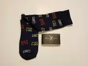 GAMER Gaming Socks MARC ECKO BLUE You WIN! Game OVER! Size 10-13 NWT