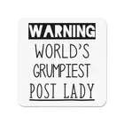 Warning World's Grumpiest Post Lady Fridge Magnet Awesome Best Postman Funny