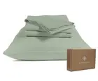 100% Organic Cotton Sheets, 300 Thread Count 4-Piece GOTS Certified Bed Sheet...