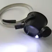1PCS 15x Led Hands Free Eye Loupe Lens Jewelry Watch Repair Magnifier Headband