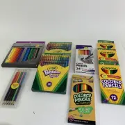 Crayola Colored Pencils, Pre-Sharpened, 30 Count (2 Boxes), Plus Several Other
