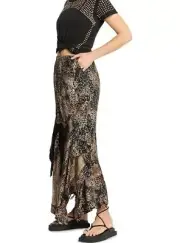 NWT RRP $390 Sass & Bide VINTAGE MIX Animal Print Skirt Size 38 8 FREE POST
