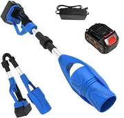Cordless Leaf Blower, Brushless Garden Blowers with 3000mAh Battery & Charger, 63m/s Powerful Snow Blower Leaf Blower, 29000RPM Folding Leaf Blower for Blowing Leaves, Dust, Snow(Blue)