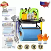 Garage Paper Towel Holder with Shelf - Heavy Duty Metal, Perfect for Organizing