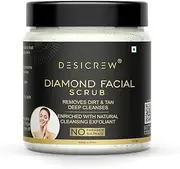 Diamond Facial Scrub For Removes Dirt & Tan Deep Cleansing Exfoliation Scrub (100 g)
