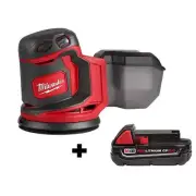 Milwaukee Random Orbit Sander 5" 18V Li-Ion Variable Speed w/ 2.0 Ah Battery