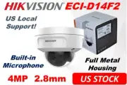 Hikvision 4MP POE IP Dome Network Camera 2.8mm Wide View Angle Outdoor 2-Axis
