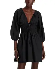 Wayf Leighton Poplin Mini Dress