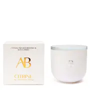 Aromabotanical Citrine Crystal Infused 340g Scented Wax Candle Home Fragrance