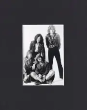 8X10" Matted Print Art Picture Led Zeppelin: Group pic