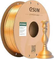 eSUN Silk Magic PLA Filament 1.75mm, Silky Bicolor 3D Printer Filament PLA, Dimensional Accuracy +/- 0.05mm, 1KG Spool (2.2 LBS) 3D Printing Filament for 3D Printers, Silk Gold Silver