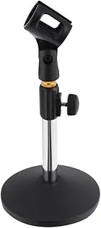 Aswalling Desk Microphone Holder for Microphone Stand Metal Base Desktop Bracket for Home Live Broadcast Online Conference