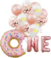 GU&SU Pink doughnut balloon set one year birthday party decorative balloon, new