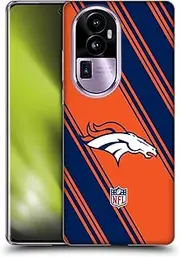 Head Case Designs Officially Licensed NFL Stripes Denver Broncos Artwork Soft Gel Case Compatible with Oppo Reno10 Pro+