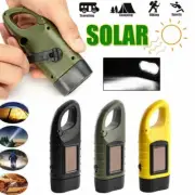 3 LED Lamp Solar Power Flashlight Wind Up Hand Crank Emergence Camping Torch AU
