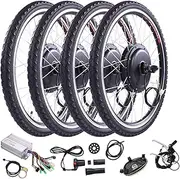 Mountain Bike Electric Bike Retrofit Kit with 48V 1000W Motor 20-28 Wheel Diameter, Led Dashboard, Electric Wheel Kit with Smart Controller for Bikes