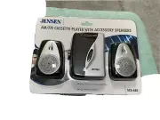 Jensen Am/Fm Cassette Player With 2 Speakers Brand New Sealed