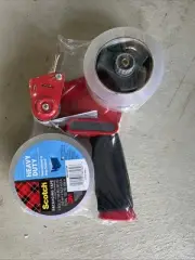 Scotch Packaging Tape and Heavy Duty Dispenser - 2 rolls
