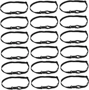 [LALAFINA] 2sets Bow Tie Accessory Extender Strap Lightweight Black Thin Tie 50pcs*2