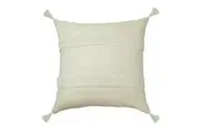 Indra Tassel Cushion (Off White) - 45 x 45cm