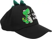 [LIFKOME] Children's Baseball Cap Hats Boys Hat Hat Sun Protection Hat Boys Sun Hat Peaked Hat Caps Boys Summer Hats Boys Baseball Cap Black Polyester Cotton
