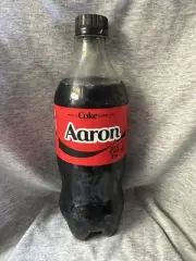 Share a Coke with Aaron 2025 Personalized Gift Coca Cola Bottle 20oz Zero