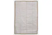 Little Unicorn: Outdoor Blanket - Beige Buffalo Check (1.55m x 2.13m)