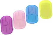 BESPORTBLE 8 Pack Portable Soap Flakes Travel Size Toiletries Disposable Soap Tablets for Bath Face Hand Wash Compact Safe for Camping Hiking BBQ Office Home Random Color