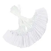 500Pcs Price Tags with String Attached, 0.86x1.37 in 0.87x1.38 inch White