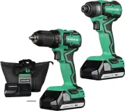 Cordless 18V Drill and Impact Driver Combo Kit | Sub-Compact | Brushless Motor |