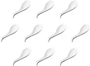 Set of 10, White Glazed Ramen Astragus [7.1 x 2.1 inches (18 x 5.4 cm) | Setomonohonpo