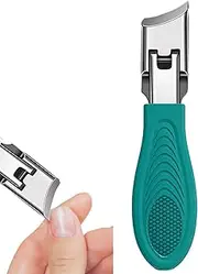 Wide Nail Clippers,Anti-splash Nail Clippers - Splash-proof Nail Clippers, Stainless Steel Ergonomic Fingernail and Toenail Cutters