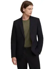 [Oxford] Milton Linen Blend Blazer in Black