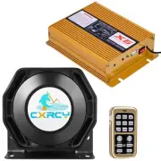 CXRCY 200W Loud PA System 12V 18 Tones 120-130dB Emergency Warning Alarm Poli...