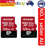 Patriot 128GB A1/V30 Micro SD Card - 2 Pack for 4K Video & Android Devices