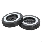 2x BBQ Wheels, Replacement Sturdy Compact Easy to Install Gas Grills Wheels Hand Truck Tires