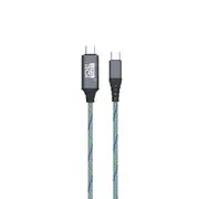 IPL TECH 1.2m 60W Fast Charging Type-C to Type-C Cable with Flowing Light TPE Design