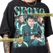 Limited Lee Jung-jae T-shirt, Seong Gi-Hun Tee Kpop Music Tee Gift for Fans