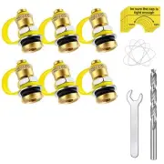 Fuel Gas Can Vent Caps, 6 Pack Upgrade Fuel Gas Can Vent Kit, for for Gas6519