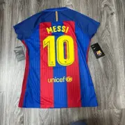 NIKE #10 MESSI FC BARCELONA HOME JERSEY 2016-17 WOMEN'S SIZE MEDIUM ONLY