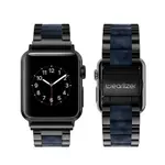 強強滾P-【WEARLIZER】APPLE WATCH 6/5/4/3/2/1 代 不銹鋼錶帶 黑豹黑 附調整工具