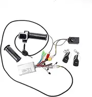 36V 48V Turn Handle Power Speed Display Throttle Control with LCD Display Screen Electric Scooter Bike Bicycle/e-Bike Electric Scooter Dashboard(Burglar Alarm)