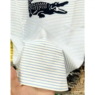 [實圖] Lacoste T 恤白藍 SOC VNXK - 100% Crocodile COTTON