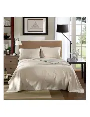 [Royal Comfort] 1200 Thread Count 100% Cotton Sheet Set Stripe Hotel Grade Queen Sand