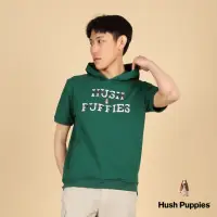 在飛比找momo購物網優惠-【Hush Puppies】男裝 帽T 經典格紋矽膠英文刺繡