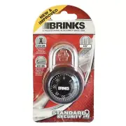 Brinks Standard Security Combination Padlock Black New