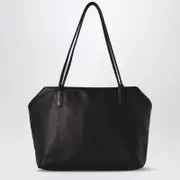 [The Row] Henri bag black in grained leather One size Black