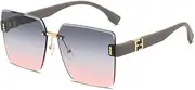 [HAZARA] Summer gradient sunglasses, must-have trendy anti-UV sunglasses for women when traveling on the streets, driving and driving glasses
